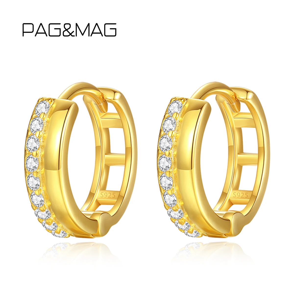 pag-mag-s925-ゴールデンカラー-サークル-フープ-イヤリング-クラシック-ヴィンテージ-ラウンド-デザイン-ジュエリー-女性用-レディース-パーティー-プロム-デート-デコレーション