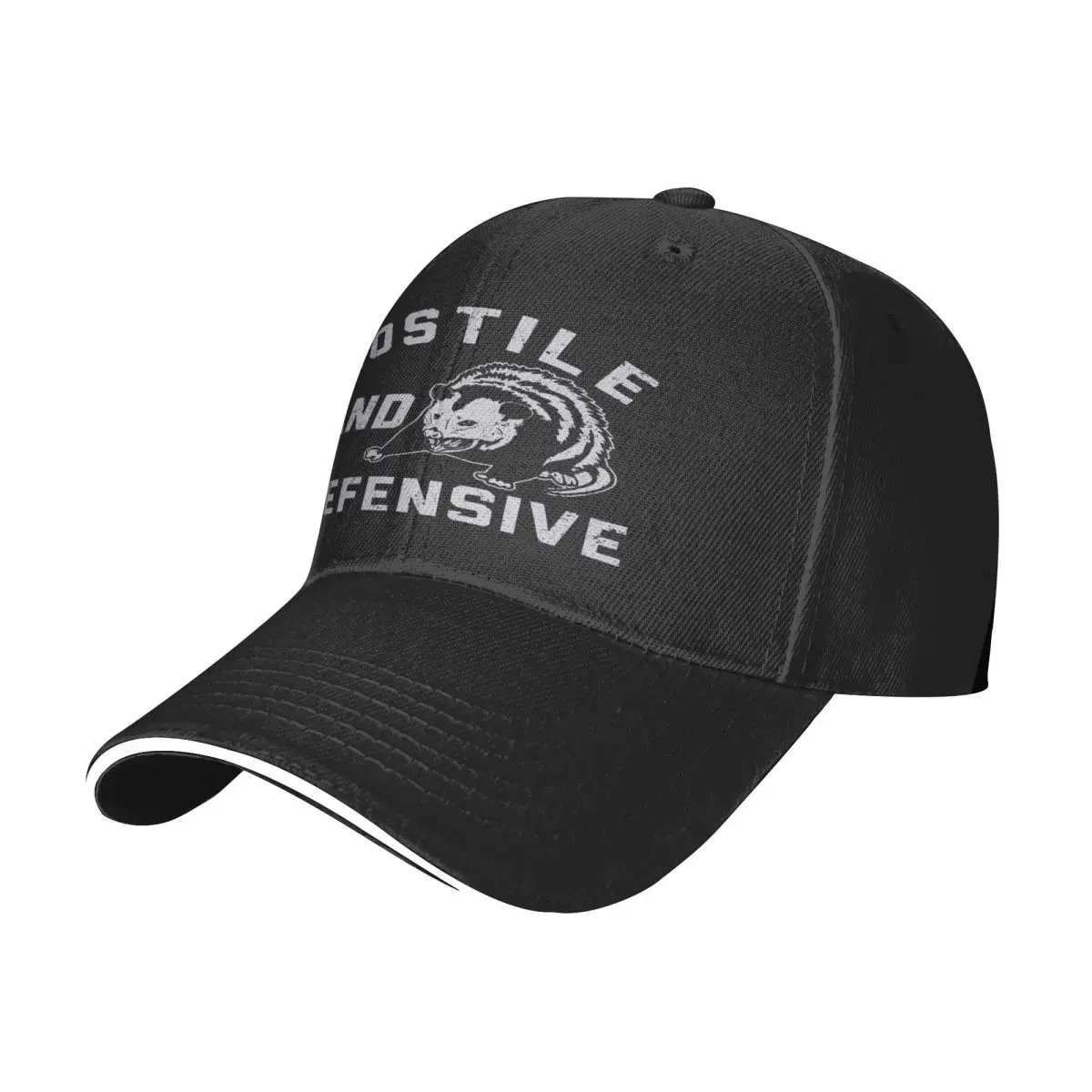 Mens Hostile And Defensive Sun Cap Ball Cap Cap For Women Women's Baseball Cap Man Hat Baseball Cap