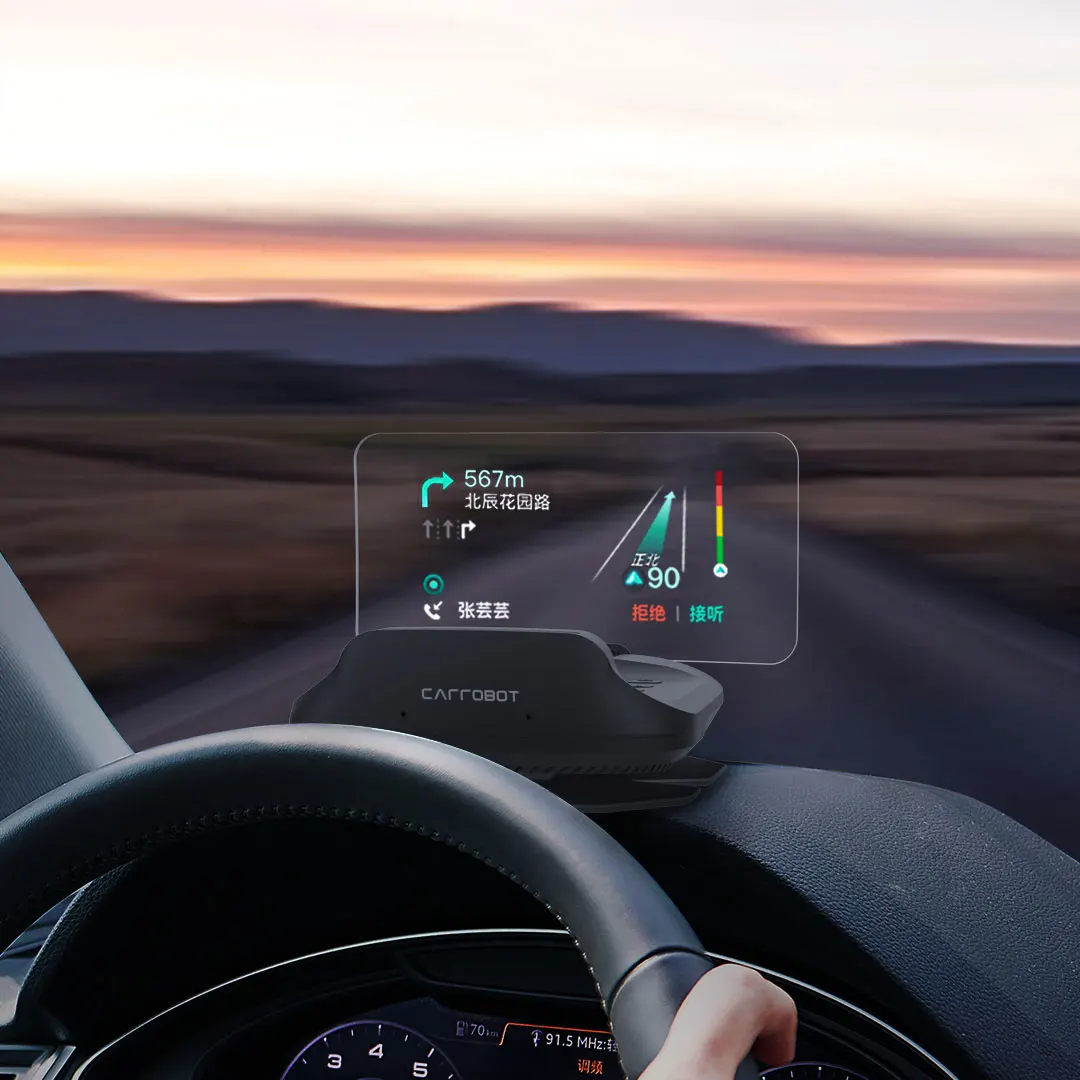 9.5inch Car HUD Head-up Display OBD2 Overspeed Warning System Projector Windshield Auto Electronic Voltage Alarm