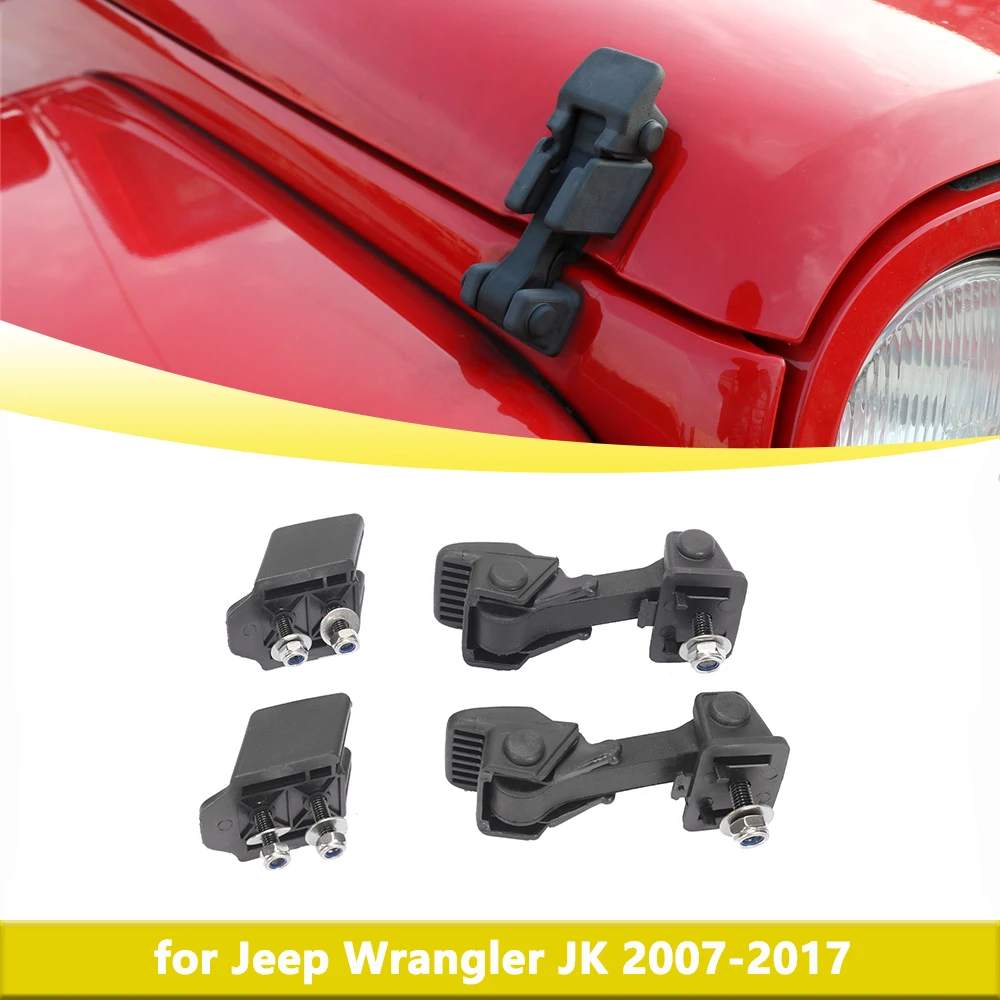 Car Hood Latch for Jeep Wrangler JK JKU 2007-2017 Engine Hood Lock Catch Original Accessories Hood Fixation Replacement Parts