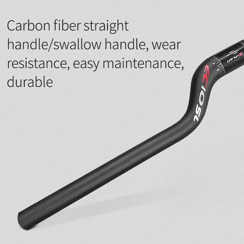 Voll carbon MTB Fahrrad Lenker Riser Lenker 25,4 31,8 580/680-740mm ultraleichte Mountain Folding Rennrad Teile – Detail 9
