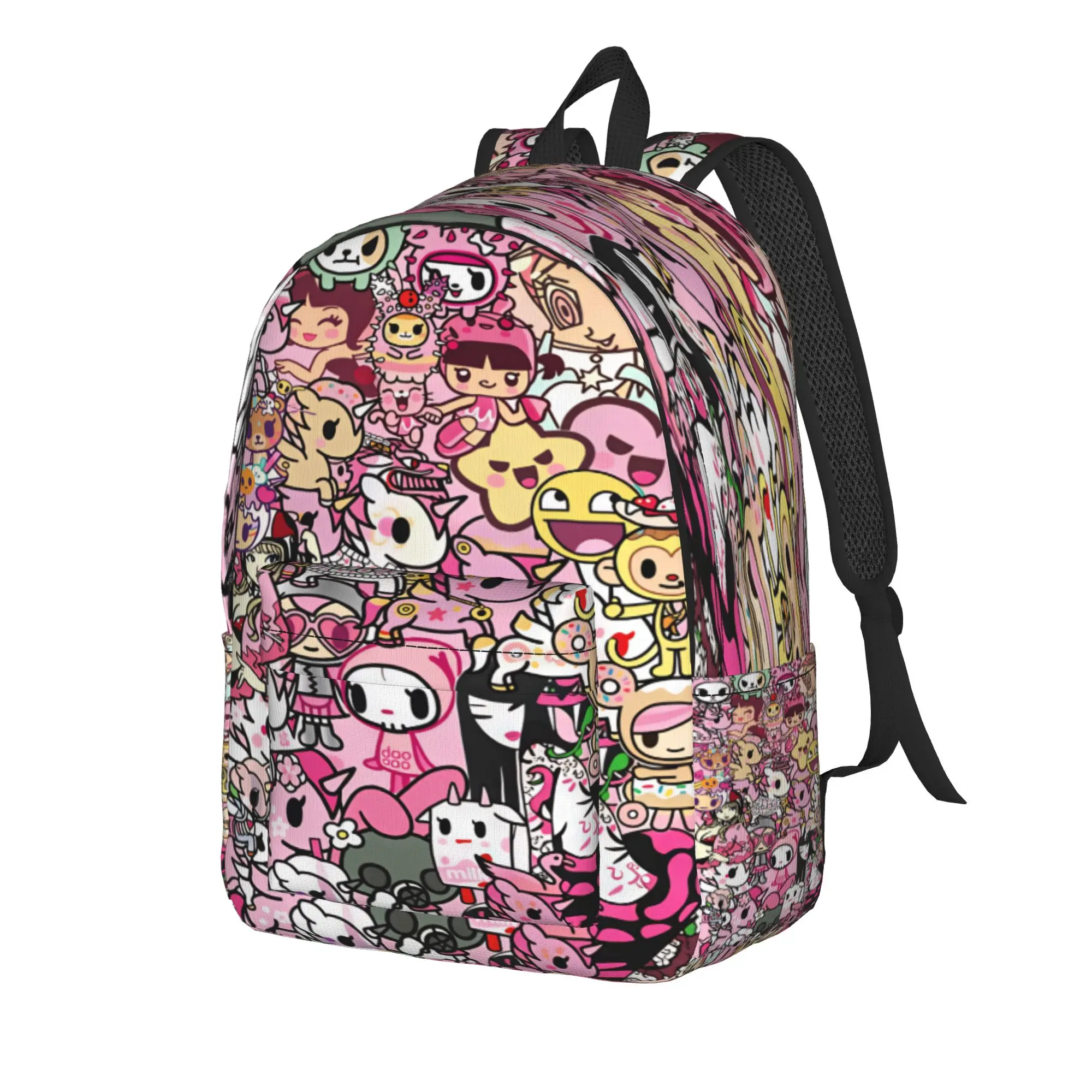 Tokidokii Backpack  College Backpacks Male Colorful Soft School Bags Style Rucksack