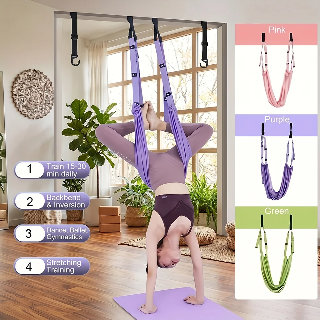 요가 스트랩 스트레치 밴드 피트니스 행잉 로프, 백벤드 - Yoga Fitness Stretching Strap 리뷰 및 가격