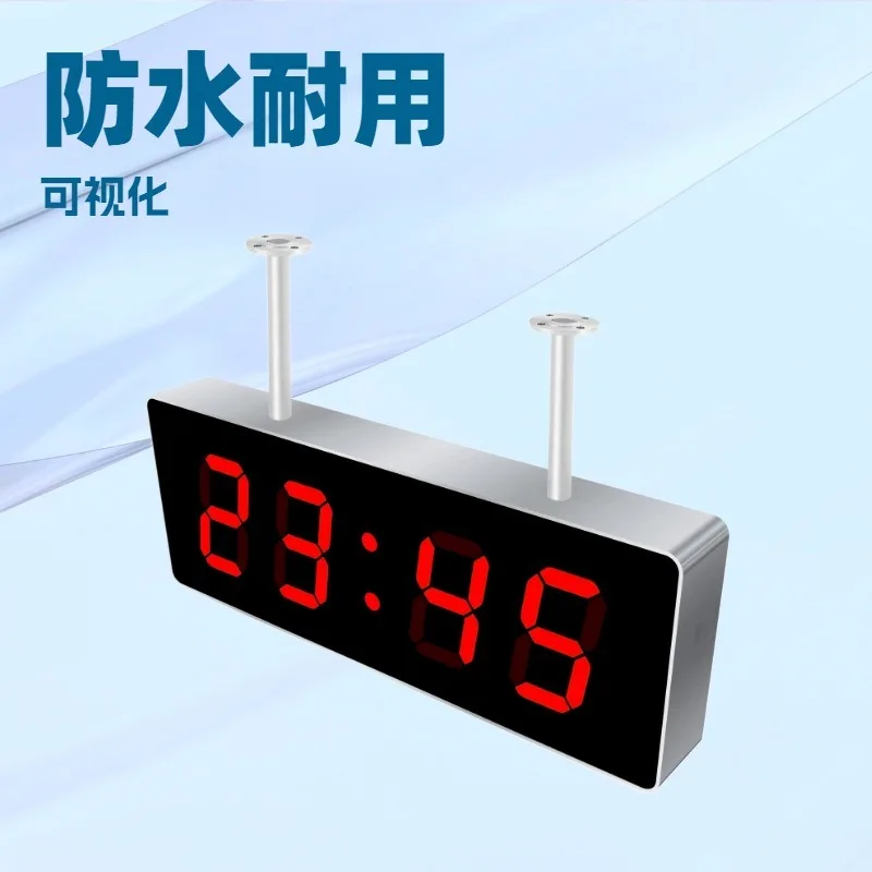 LED digital synchronous clock, mother and child clock system, clock synchronization system