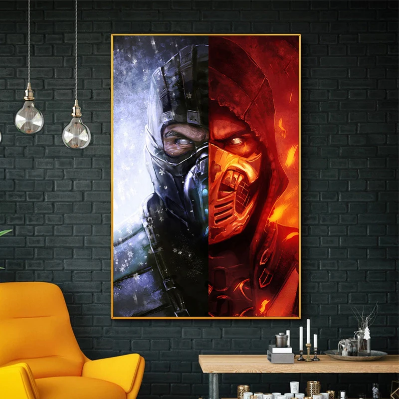 The Game Mortal Kombat Print Art Canvas Poster For Living Room Decor Home Wall Picture