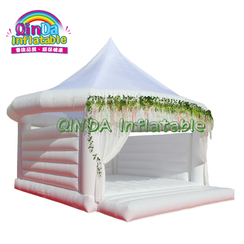 Popular Inflatable Bouncer/Inflatable Bouncy Castle/ White Wedding Bounce House Factory Price