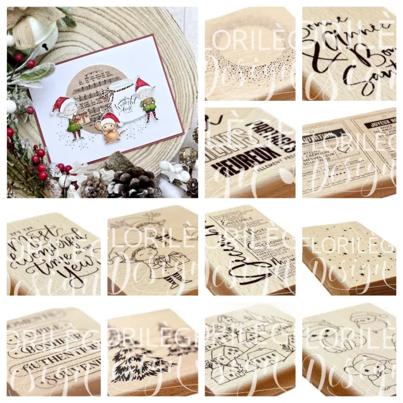 Neue Ankunft Presell Weihnachtsstempel für DIY Scrapbooking/Fotoalbum Dekorative Prägung DIY Papierkarten