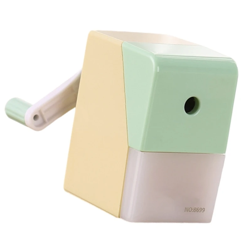 Taille-crayon manuel avec récipient à alimentation automatique en épaisseur réglable