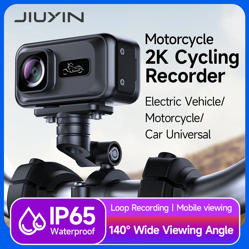 

JIUYIN 2K Wi-Fi мотоциклетный видеорегистратор всего тела водонепроницаемый видеорегистратор для электромобилей универсальная моторная камера