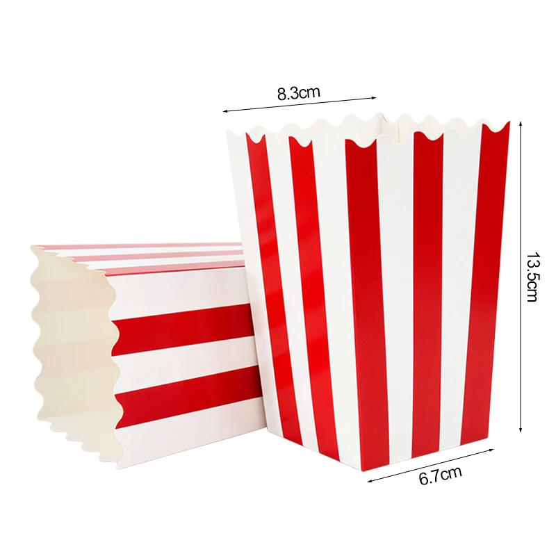 20/50 stücke Popcorn Box Eimer Pommes Frites Tasse Film Nacht Kinder Geburtstag Party Favors Snack Container Tasche Hochzeit Weihnachten liefert – Detail 14