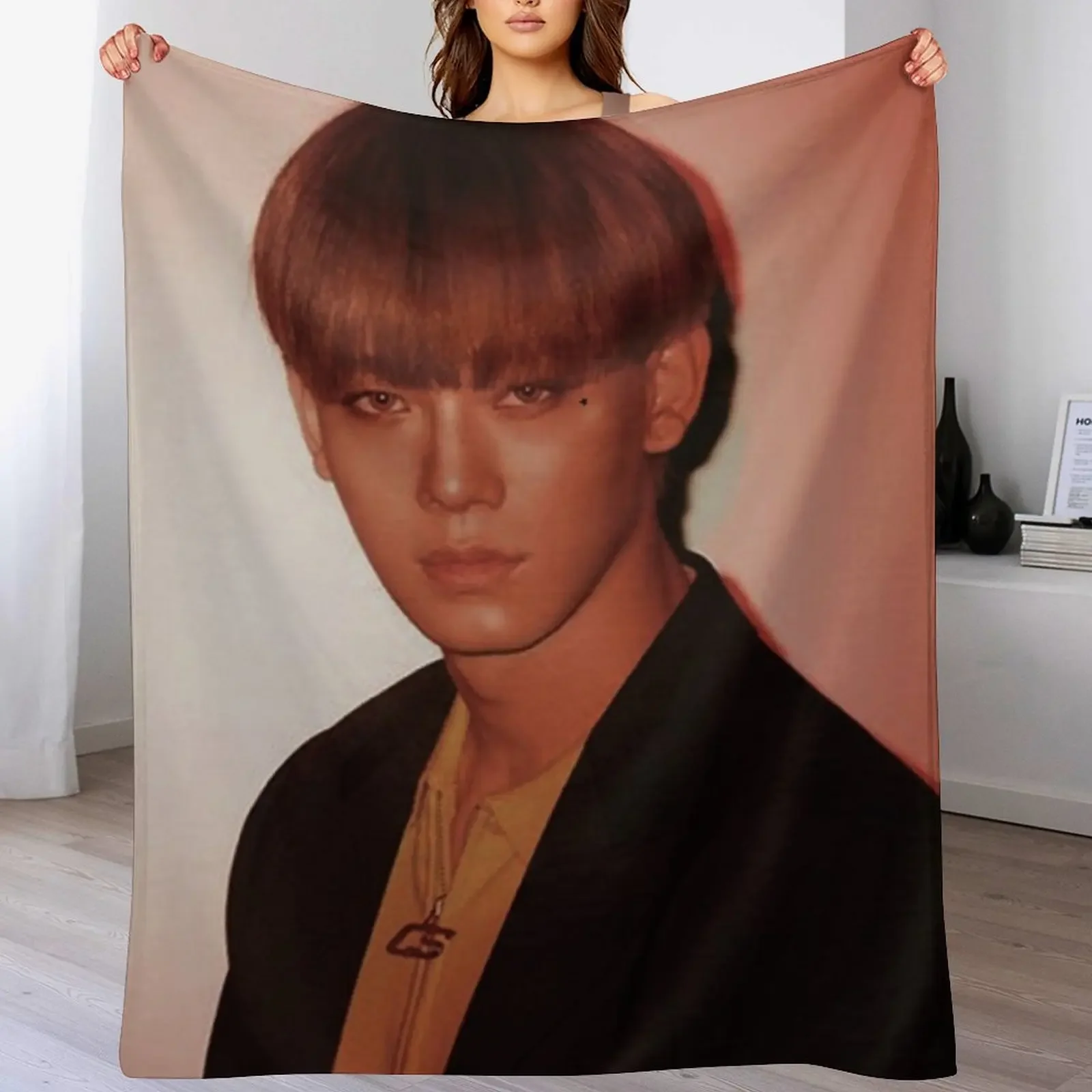 chen (love shot) Throw Blanket Hairy Soft Plaid decorative Blankets