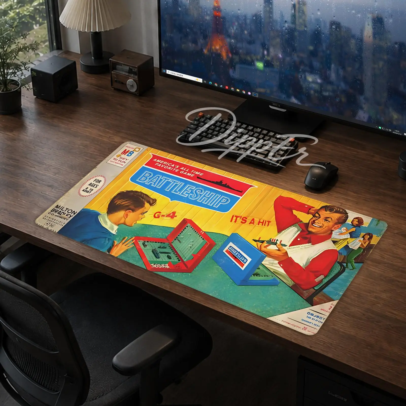 Game Battleship Mouse Pad Office Large Desk Mat Gaming Mousepad Rubber Bottom Non-Slip Cushion 900X400