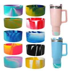 Water Bottle 12oz - 40oz Protective Boot 71-75mm Diameter Silicone Bottom Sleeve Cover BPA Free Anti Slip for Tyeso for Stanley