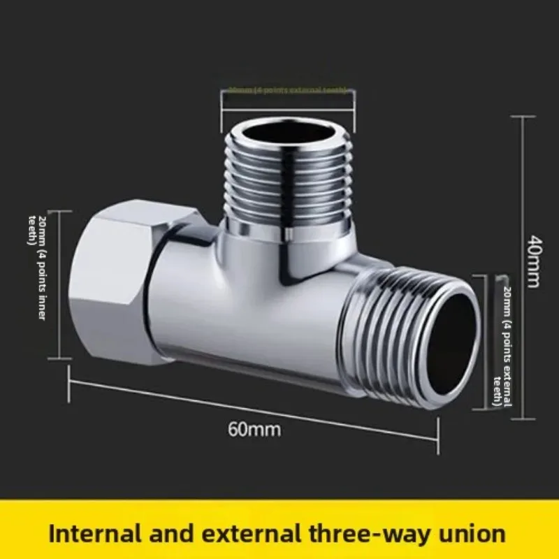 For Hand Bidet and Sprayer 4-point Three-way Circular  Diverter Universal Shower System Part Water Diverter