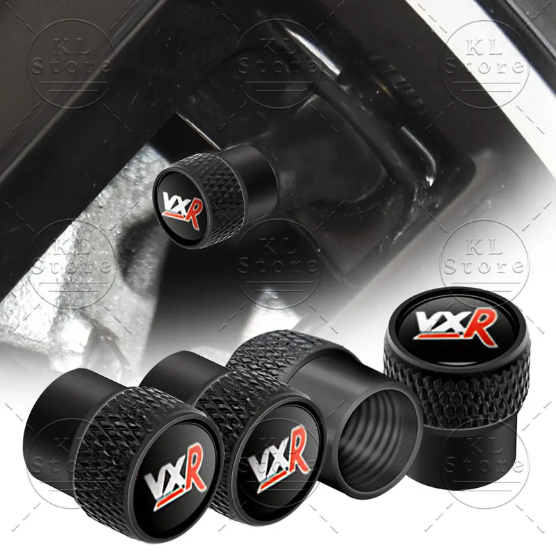 4Pcs/Set VXR Logo Emblem Car Wheel Tire Valve Core Caps Dust Covers For Opel Vauxhall VXR   Insignia Zafira Corsa D Astra H J