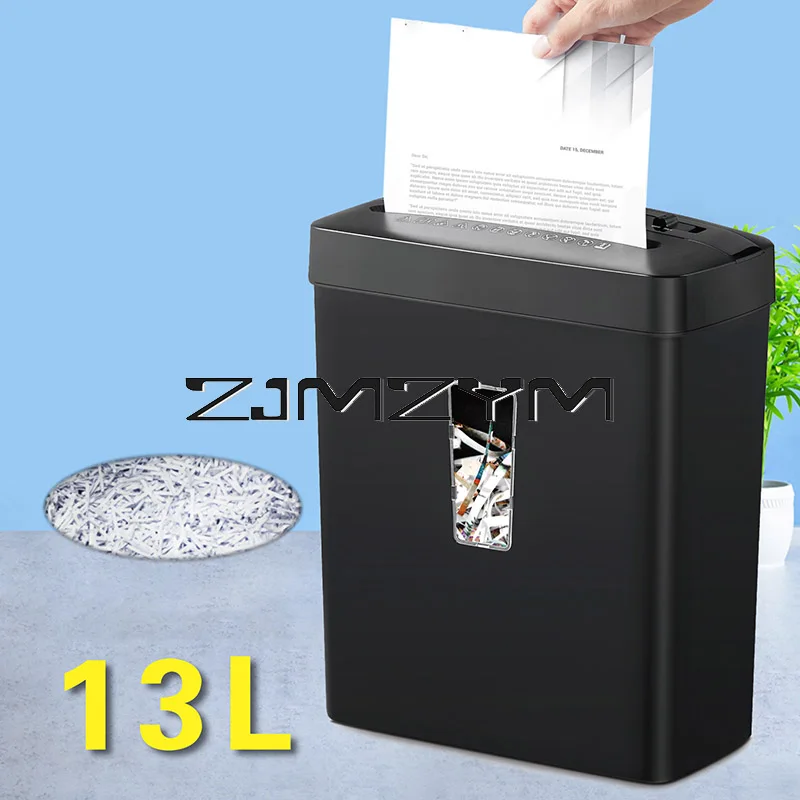 5 Sheet Automatic Paper Shredder Cross Cut Low Noise Card Shredder with 13L Trash Can for Disc Staple EU Plug 220