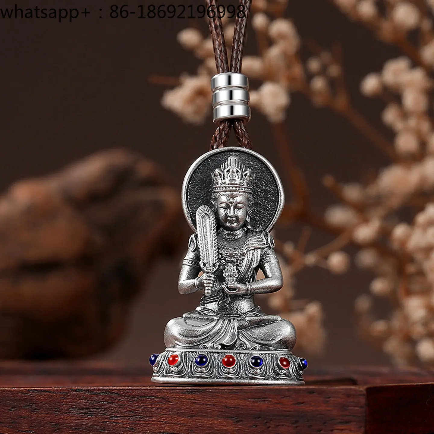 Eight Patron Saints of The Twelve Zodiac Signs, Natal Buddha Pendant 999 Sterling Silver for Men and Women
