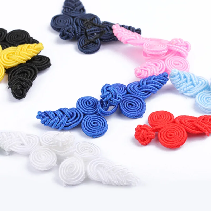 10Pairs Closure Sewing Buttons Chinese Knot Frog for Coat Dance National Dress Cheongsam Cloak Decors