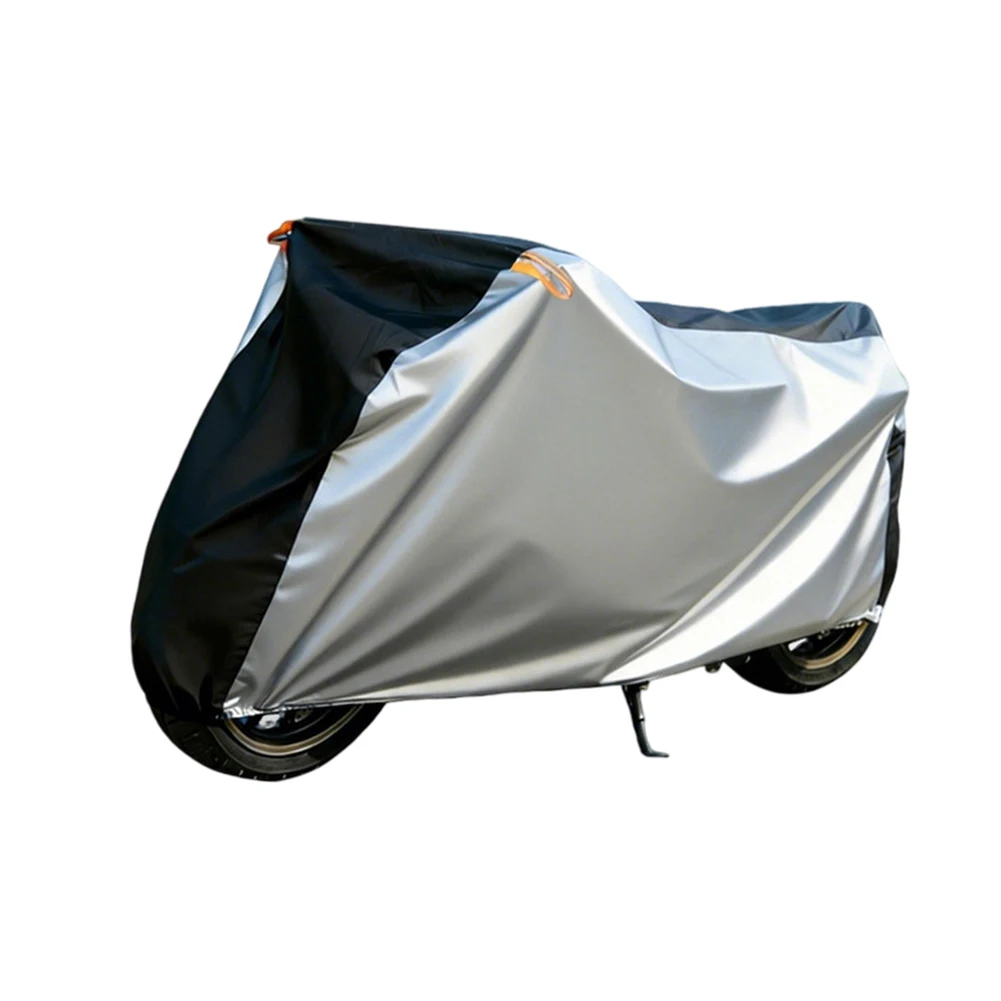 

Motorcycle Cover Built with 190T Polyester Fabric for Long-Term Weather Resistance and Reflective Strip Night Safety