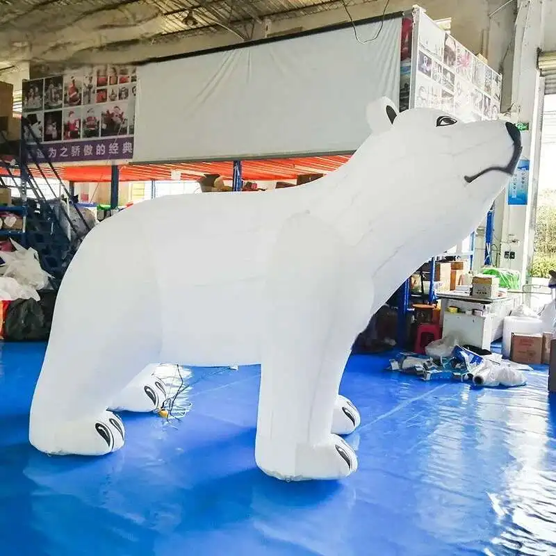 Model Iatable Polar Decoration Christmas White Bear Toys For Advertising Event Display