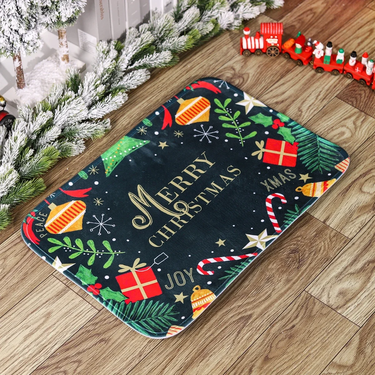 Christmas Door Mat Santa Claus Outdoor Carpet Merry Christmas Decorations For Home 2024 Navidad Xmas Ornament New Year 2025
