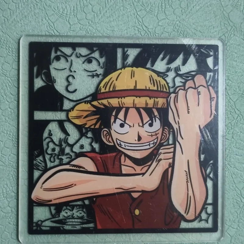 Neuer One Piece Tony Tony Chopper Portgas·D· Ace Sanji Persönlichkeits-Untersetzer aus Acryl, kreativer Untersetzer für den Schreibtisch, Tassen- und Wärmeisolationsunterlage – Detail 3