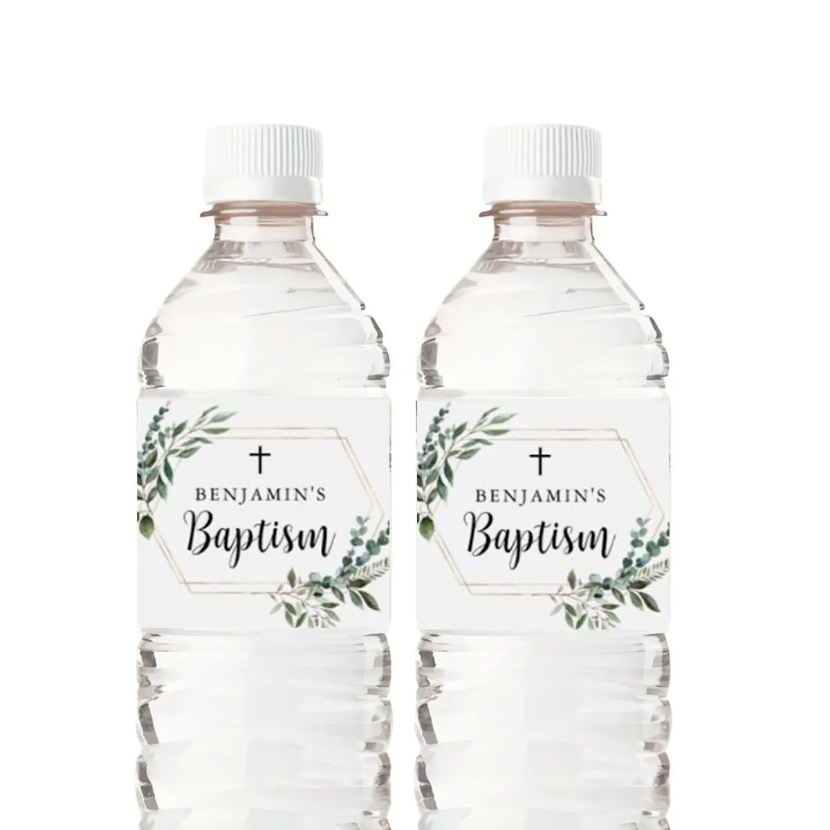 ملصقات زجاجات مياه مخصصة لحفلات الزفاف، ملصقات، عيد الميلاد، الذكرى السنوية، الحفلات، المناولة، مقاومة للماء، المعمودية