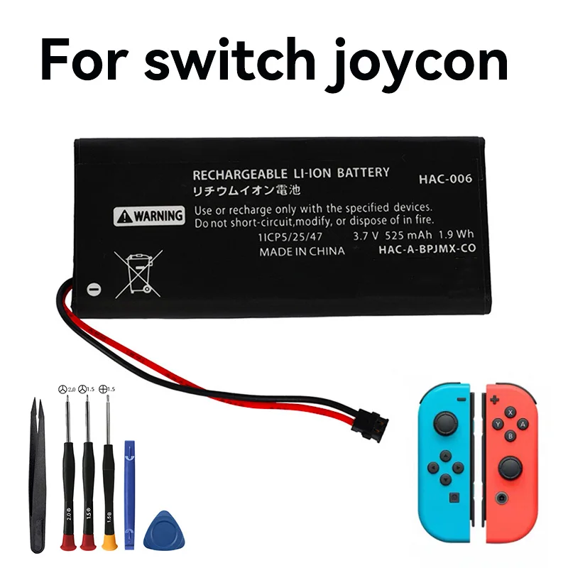 525mAh HAC-006 HAC006 Battery for Nintendo Switch Controller HAC-015 HAC-016 HAC-A-JCL-C0 HAC-A-JCR-C0 Switch NS Joy-Con