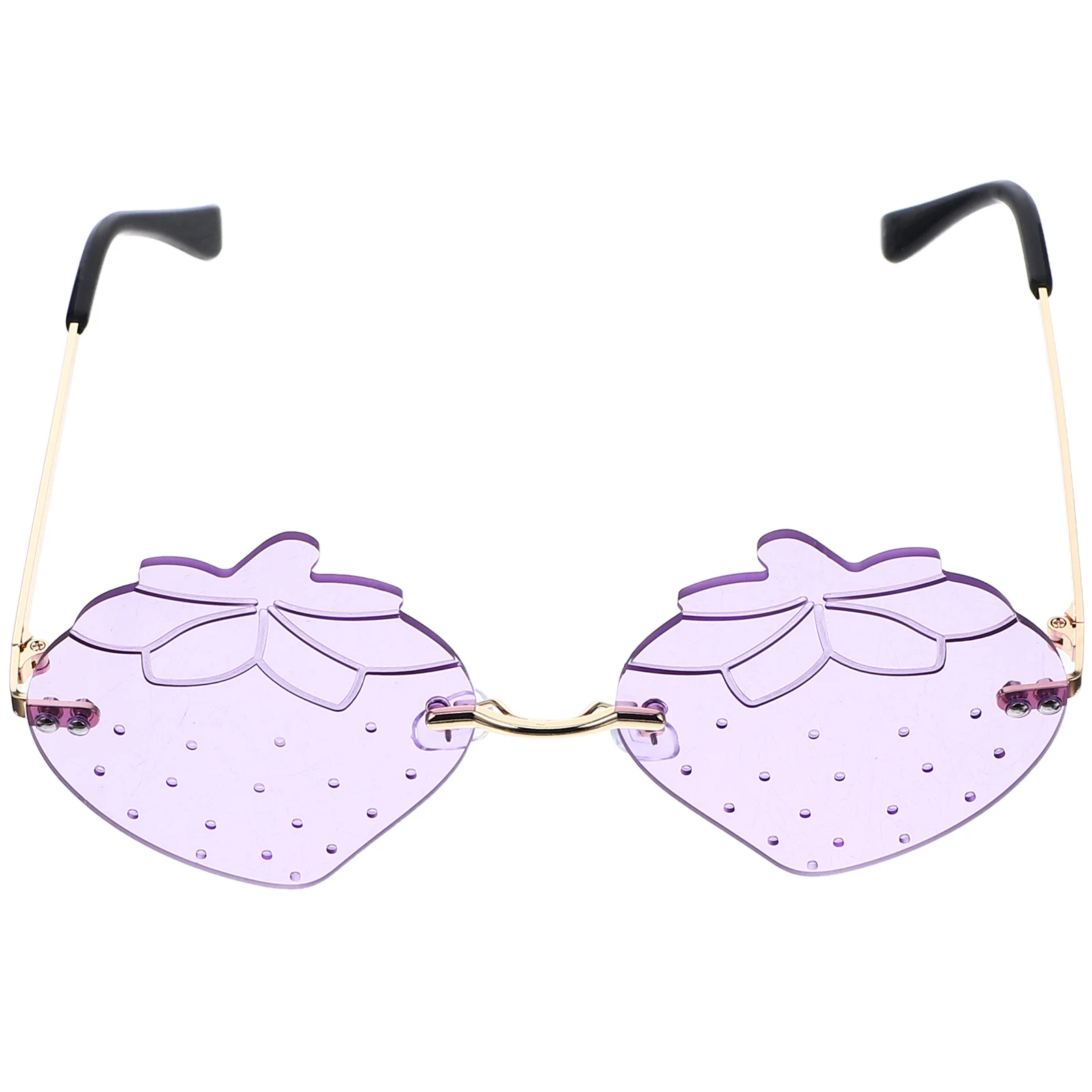 1 زوج متعة الفراولة نظارات خمر غير النظامية فرملس نظارات لعيد الميلاد السنة الجديدة زي لوازم الحفلات بيان الموضة