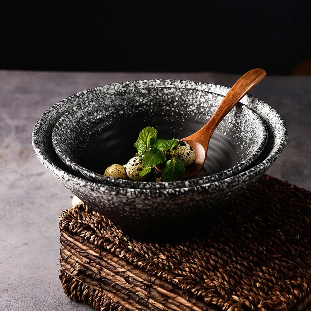 

Household Tableware Decoration Ramen 800ml,1300ml Japanese Ceramic Noodle Bowl Large Capacity Rice Bowls
