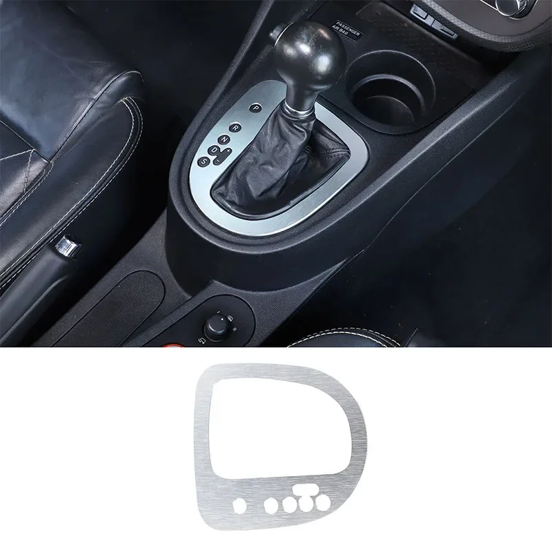 

For Seat Leon 2008-2012 Aluminum Alloy Silver Console Gearshift Panel Frame Decorative Trim Sticker Car Accessories