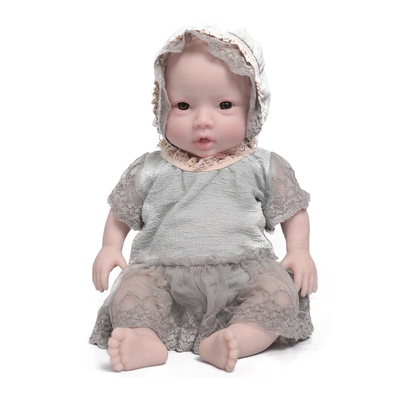 U-charmmore 47cm 3KG Girl Full Silicone Reborn Baby Silicone Reborn Doll Full Body Silicone Girl Real Newborn Baby Kid\'s Gift