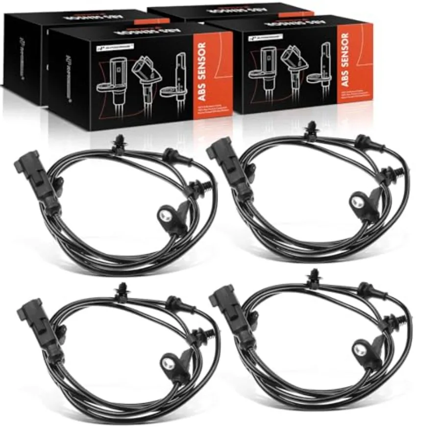 

4PC Set ABS Wheel Speed Sensor Compatible with Ford and Lincoln Models- Explorer 2013-2018 Flex 2013-2019 MKS 2013-2016 MKT 201