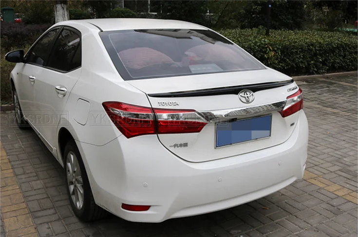 spoiler for toyota Corolla 2014 2015 2016 2017 rear trunk Spoiler high quality ABS material Decorative landscaping spoiler