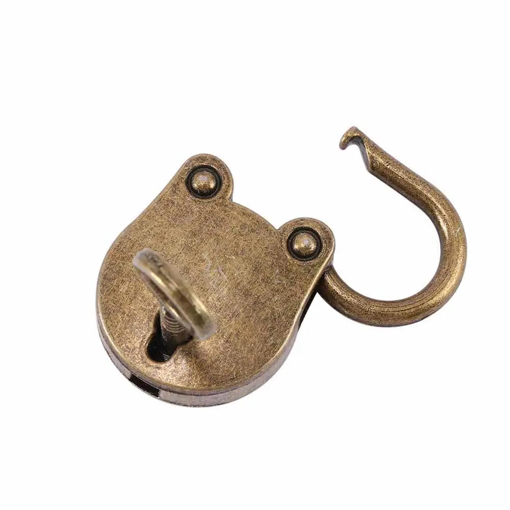 1 Set Archaize Mini Padlocks Lock with Key Old Vintage