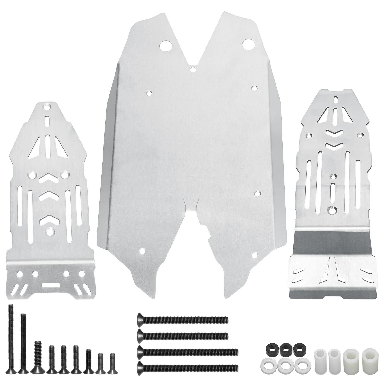 

OKHL RC Car Skid Plate Chassis Protection Kit Stainless Steel for ARRMA 1/8 MOJAVE 4S 4X4 RTR ARA4404T1 Upgrade Parts