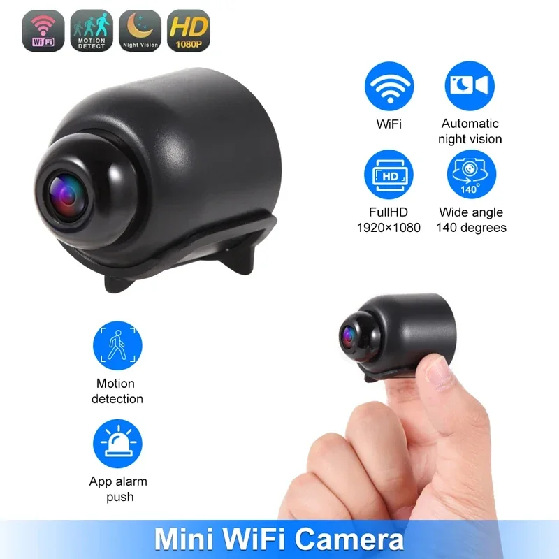 Mini nowa kamera FHD 1080P WiFi noktowizor kamera ruchu nadzór niania elektroniczna baby monitor wykrywanie kamera wideo bezpieczeństwo w domu