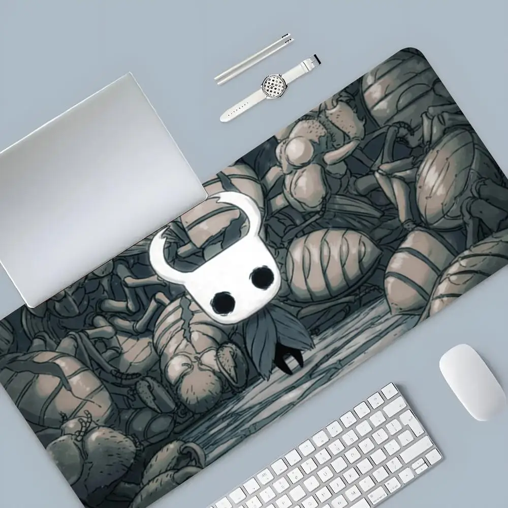 Bantalan Mouse Anime Ksatria berongga, alas Mouse meja besar untuk PC