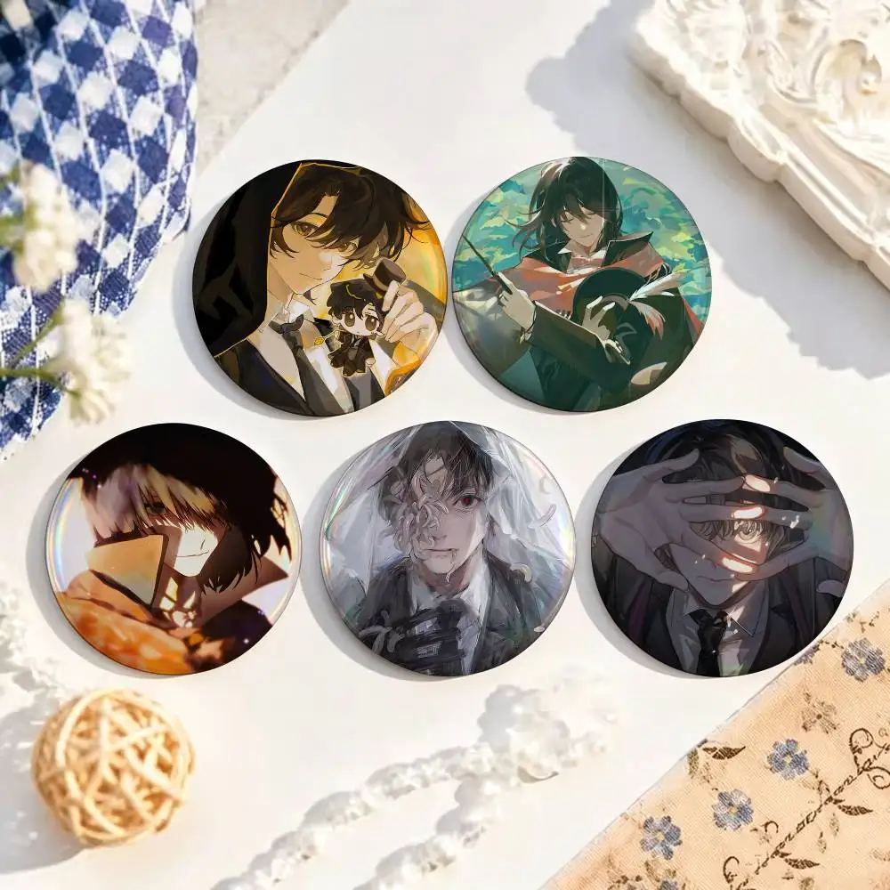 L-Lord Of The M-Mysteries  Enamel Pin Tinplate Round Brooch Cosplay Nijigen Otaku Culture Badge 25mm 32mm 44mm 58mm