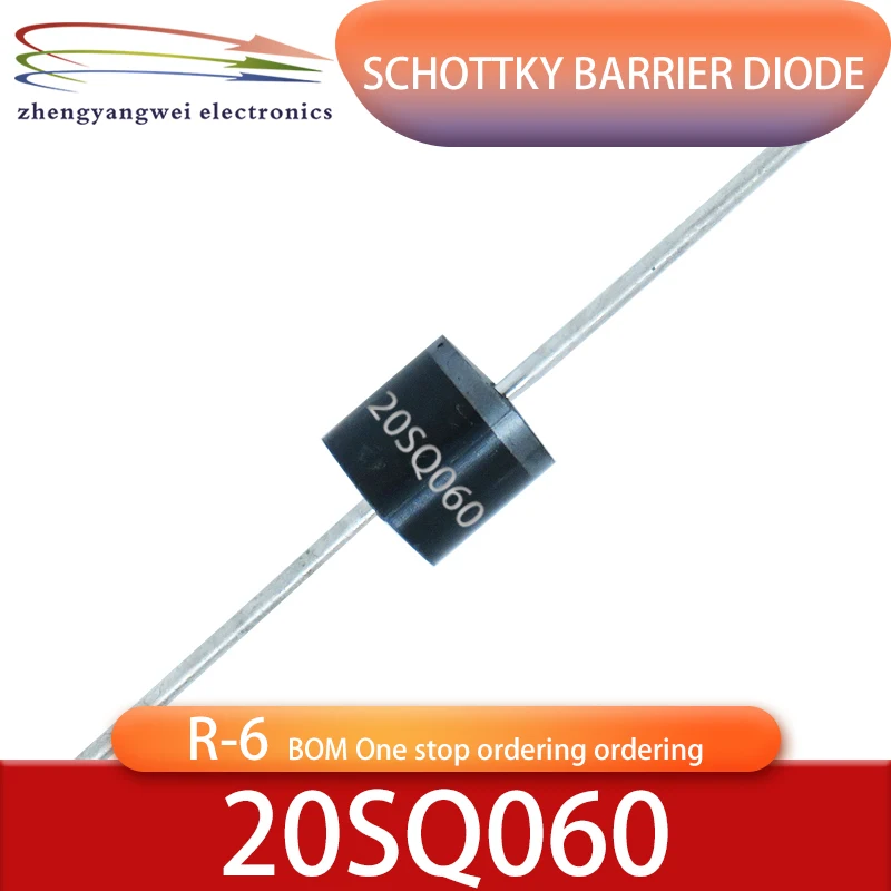 20SQ060 20A 60V R-6 10PCS Photovoltaic Solar CellProtection schottky barrier rectifiers diode