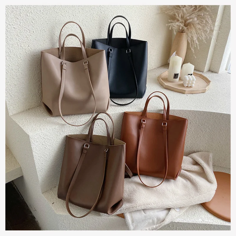 Luxury Women Bag Vintage shopping bag Fashion style leather women handbags chain large travel Crossbody Shoulder bags set bag