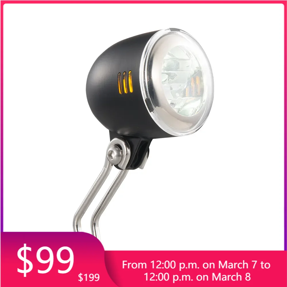 

STLF High Quality 40 Lumen Rechargeable E-Bike Headlight with StVzo Certification for Night Mountain Riding and Front Fork