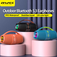 Awei Y887 Portable Outdoor Bluetooth Speaker Wireless Bass Subwoofer Waterproof Speakers AUX TF USB Stereo Loudspeaker Sound Box