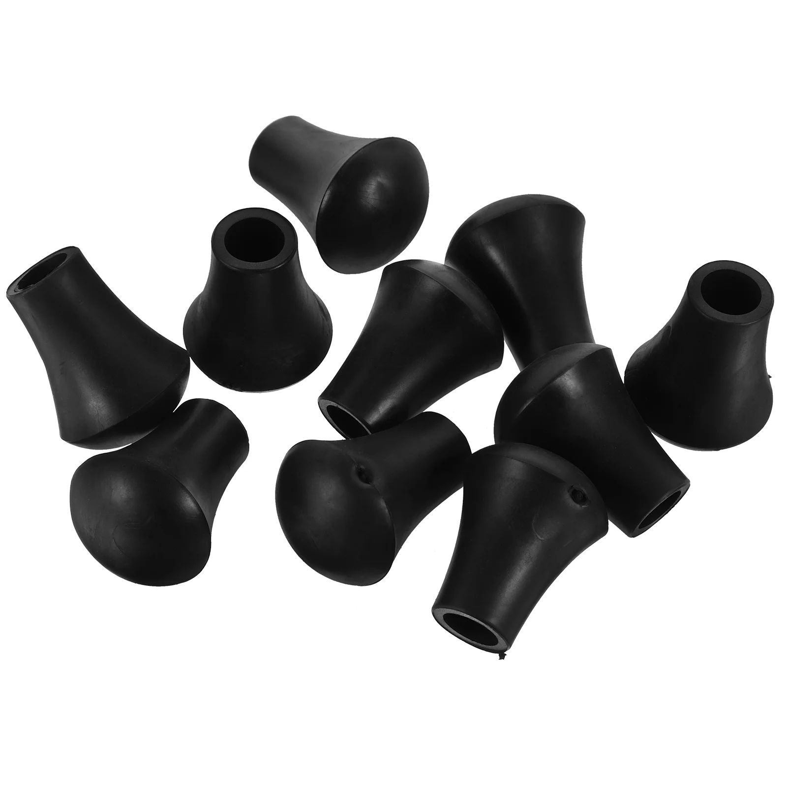 

10 Pcs Anti-slip Drum Leg Bracket Racks Rubber Feet Foot Support Stand Protectors Pads Black Replacement