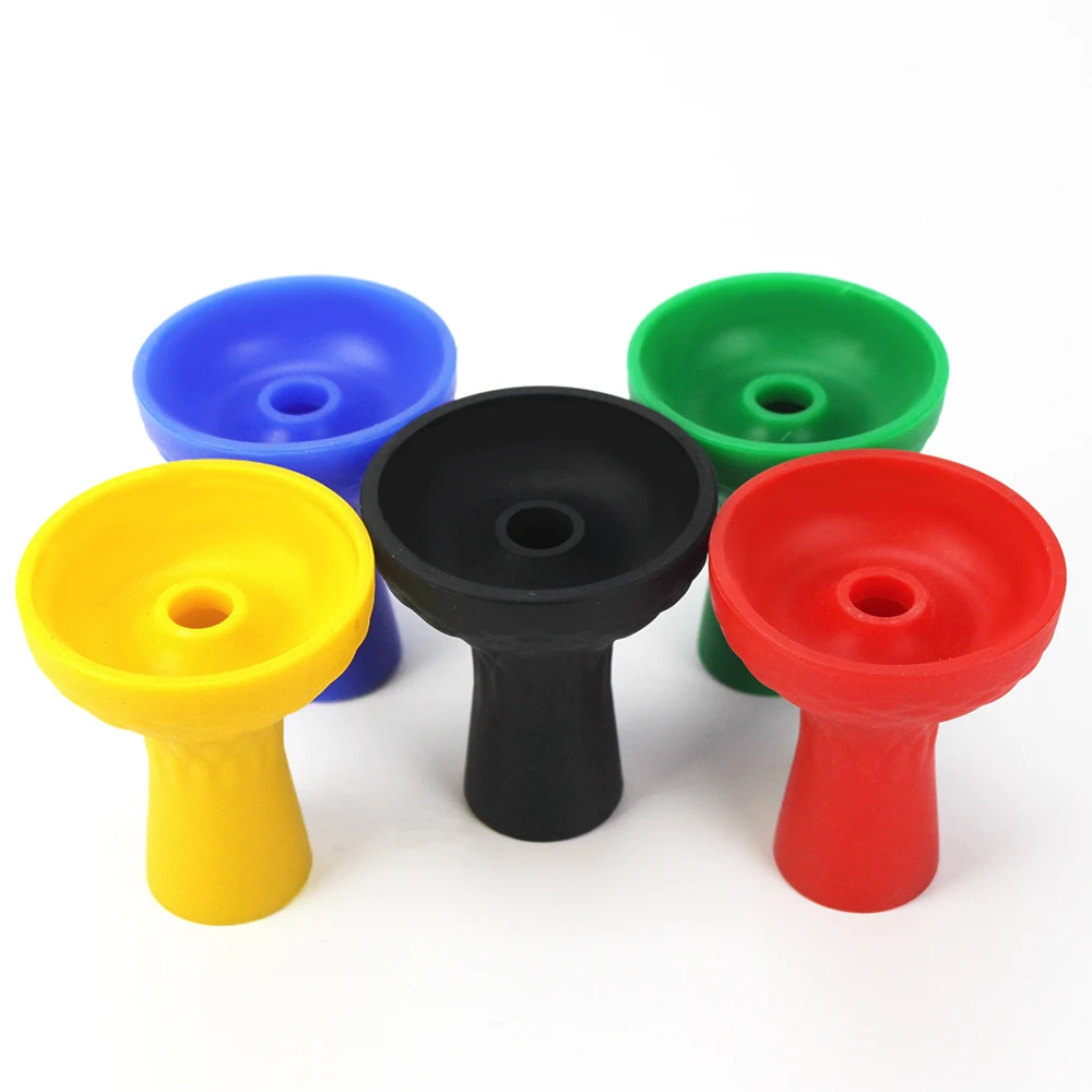 Single Hole Silicone Hookah Bowl for Many Heat management Durable Hookah Phunnel Bowl for Sheesha Narguile Shisha Accessories