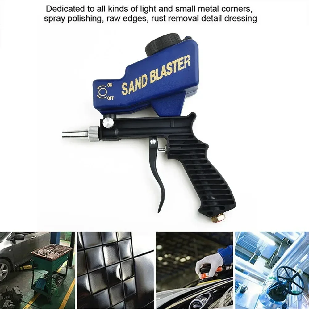 

Пескоструйный аппарат Blaster Sand Blaster Gravity, 1 шт., 6000 об/мин, давление 70~150 фунтов на кв. дюйм, ручной портативный пескоструйный аппарат, малый распылитель, новинка