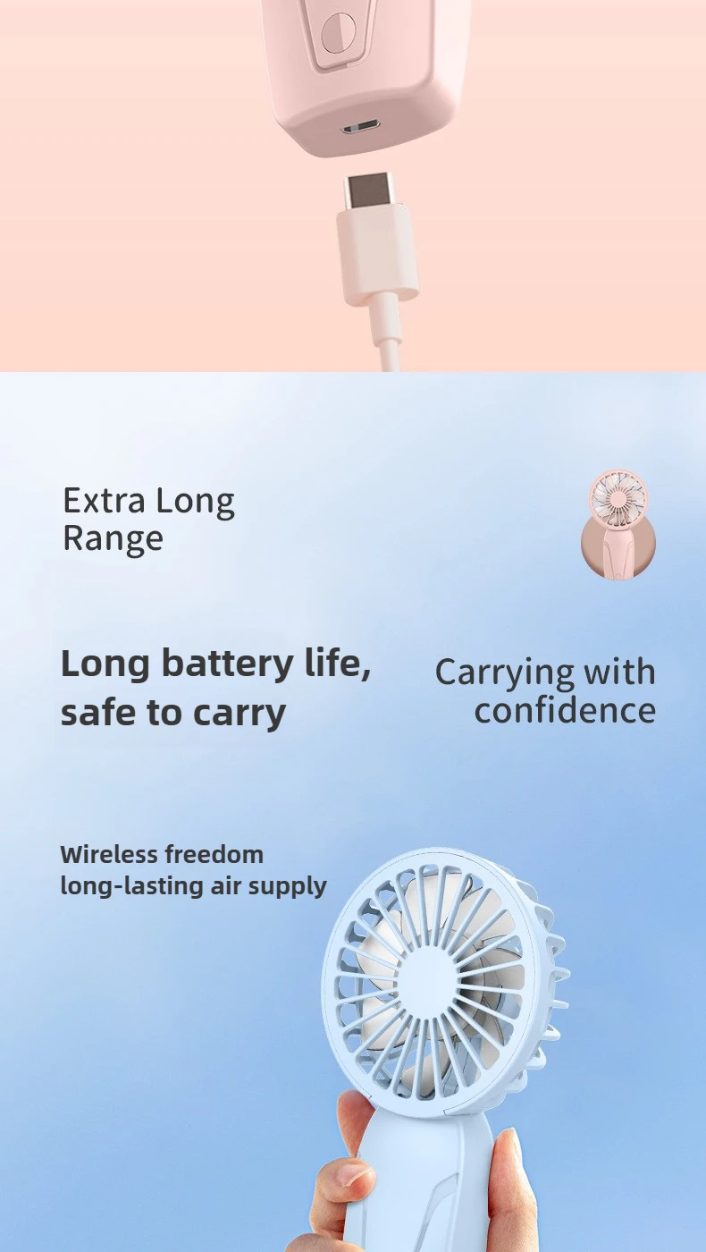 Portable Mini Pocket Fan Usb Rechargeable Handheld Cooling Device_voghion.com