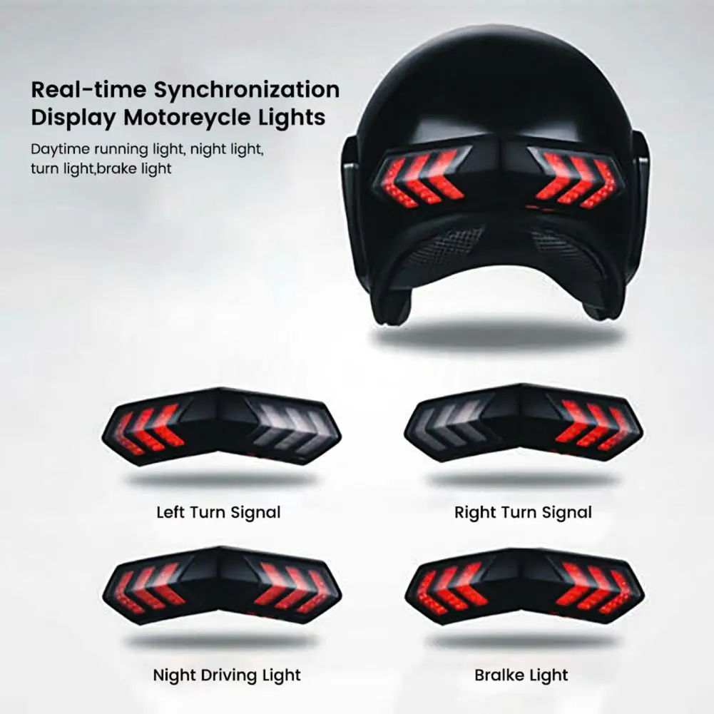 Eye-catching Waterproof Wireless Motorcycle Helmet Brake Light for Off-road Vehicle