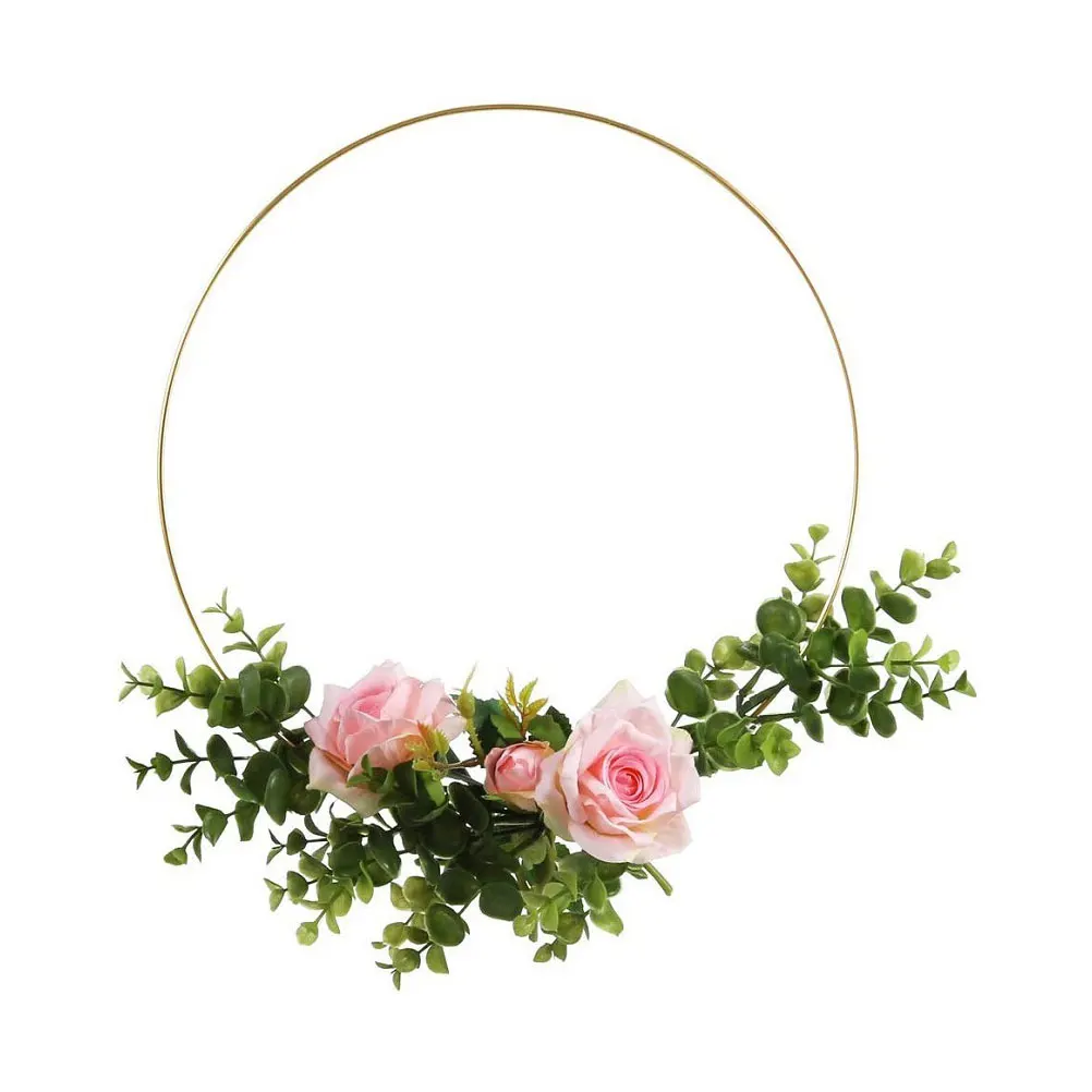 

5pcs Hoops Silver Sturdy DIY Wall Hanging Hoops Craft Diy Wreath Rings Supplies Wall Decor Christmas Wreath Dream Rings
