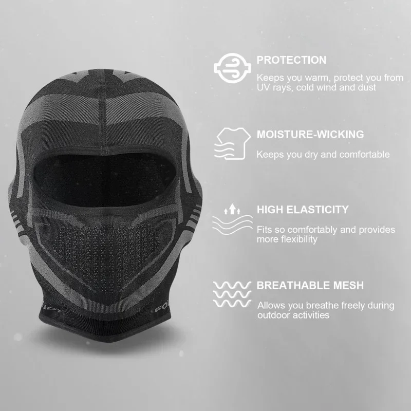 Motorcycle Balaclava Breathable Headgear Helmet Liner Windproof Sunscreen Motorbike Racing Cycling Sports Face Mask Men Women